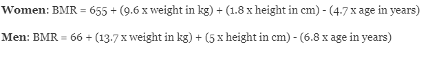 Metric BMR