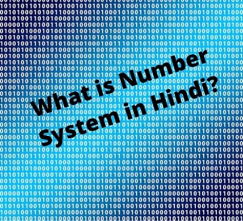 What is Number System in hindi
