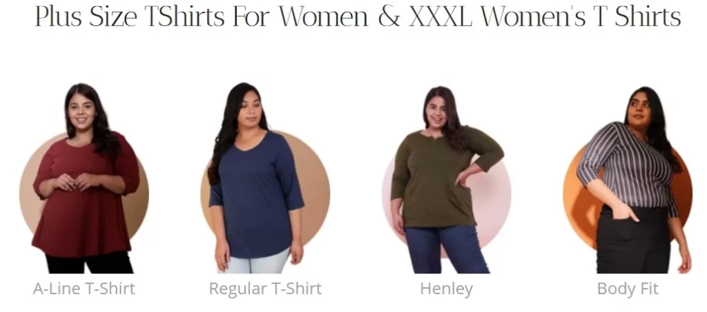 Plus size tshirt for women
