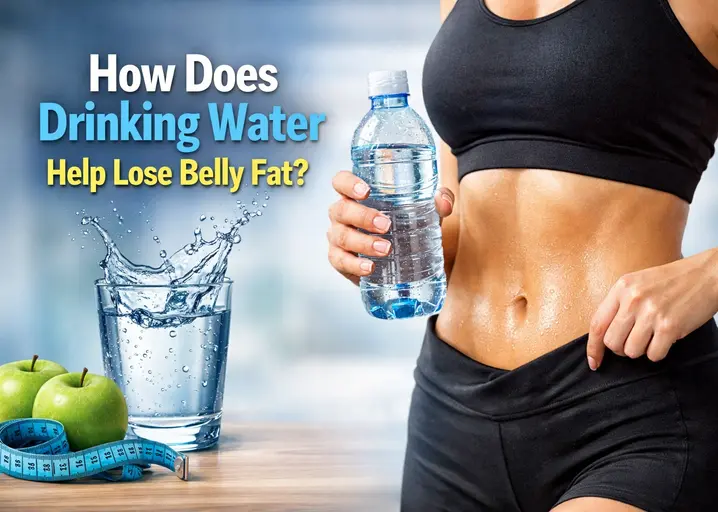 How does drinking water help lose belly fat